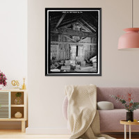 Historic Framed Print, Richmond Hill Plantation, Cherry Hill Lettuce Shed, East of Richmond Hill on Ford Neck Road, Richmond Hill, Bryan County, GA - 22,  17-7/8" x 21-7/8"