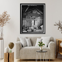 Historic Framed Print, Richmond Hill Plantation, Cherry Hill Lettuce Shed, East of Richmond Hill on Ford Neck Road, Richmond Hill, Bryan County, GA - 22,  17-7/8" x 21-7/8"