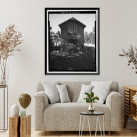 Historic Framed Print, Richmond Hill Plantation, Chute Building, East of Richmond Hill on Ford Neck Road, Richmond Hill, Bryan County, GA - 9,  17-7/8" x 21-7/8"