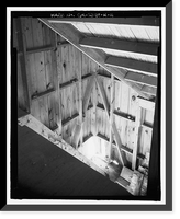 Historic Framed Print, Richmond Hill Plantation, Chute Building, East of Richmond Hill on Ford Neck Road, Richmond Hill, Bryan County, GA - 11,  17-7/8" x 21-7/8"