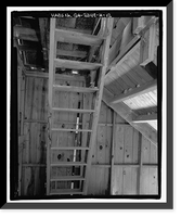 Historic Framed Print, Richmond Hill Plantation, Chute Building, East of Richmond Hill on Ford Neck Road, Richmond Hill, Bryan County, GA - 12,  17-7/8" x 21-7/8"