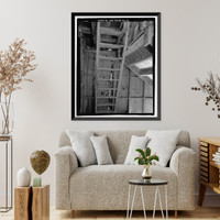 Historic Framed Print, Richmond Hill Plantation, Chute Building, East of Richmond Hill on Ford Neck Road, Richmond Hill, Bryan County, GA - 12,  17-7/8" x 21-7/8"