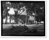 Historic Framed Print, Richmond Hill Plantation, Laboratory-Powerhouse & Chimney, East of Richmond Hill on Ford Neck Road, Richmond Hill, Bryan County, GA - 6,  17-7/8" x 21-7/8"