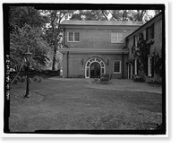 Historic Framed Print, Richmond Hill Plantation, Laboratory-Powerhouse & Chimney, East of Richmond Hill on Ford Neck Road, Richmond Hill, Bryan County, GA - 8,  17-7/8" x 21-7/8"