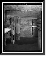 Historic Framed Print, Richmond Hill Plantation, Laboratory-Powerhouse & Chimney, East of Richmond Hill on Ford Neck Road, Richmond Hill, Bryan County, GA - 18,  17-7/8" x 21-7/8"