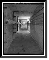 Historic Framed Print, Richmond Hill Plantation, Laboratory-Powerhouse & Chimney, East of Richmond Hill on Ford Neck Road, Richmond Hill, Bryan County, GA - 19,  17-7/8" x 21-7/8"