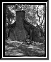 Historic Framed Print, Richmond Hill Plantation, Oyster House, East of Richmond Hill on Ford Neck Road, Richmond Hill, Bryan County, GA - 3,  17-7/8" x 21-7/8"