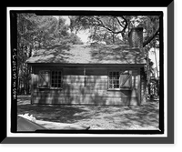 Historic Framed Print, Richmond Hill Plantation, Oyster House, East of Richmond Hill on Ford Neck Road, Richmond Hill, Bryan County, GA - 7,  17-7/8" x 21-7/8"