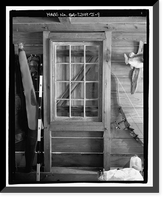 Historic Framed Print, Richmond Hill Plantation, Oyster House, East of Richmond Hill on Ford Neck Road, Richmond Hill, Bryan County, GA - 9,  17-7/8" x 21-7/8"