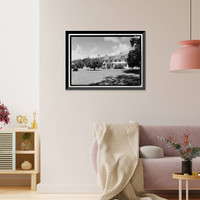Historic Framed Print, Stafford Plantation, Saint Marys, Camden County, GA,  17-7/8" x 21-7/8"