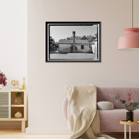 Historic Framed Print, Stafford Plantation, Playhouse, Saint Marys, Camden County, GA - 8,  17-7/8" x 21-7/8"