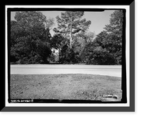 Historic Framed Print, Free Cabin, State Route 121-U.S. Highway 25-Peach Orchard Road, Hephzibah, Richmond County, GA - 5,  17-7/8" x 21-7/8"