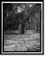Historic Framed Print, Free Cabin, State Route 121-U.S. Highway 25-Peach Orchard Road, Hephzibah, Richmond County, GA - 14,  17-7/8" x 21-7/8"