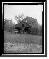 Historic Framed Print, Fannin-Truitt-Handley House, Woodshed, 2301 Whitesville Road, La Grange, Troup County, GA,  17-7/8" x 21-7/8"