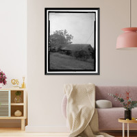 Historic Framed Print, Fannin-Truitt-Handley House, Woodshed, 2301 Whitesville Road, La Grange, Troup County, GA - 2,  17-7/8" x 21-7/8"