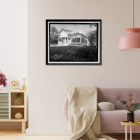 Historic Framed Print, Carter-Evans House, 603 South Harris Street, Sandersville, Washington County, GA - 2,  17-7/8" x 21-7/8"