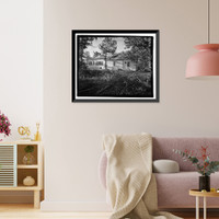 Historic Framed Print, Carter-Evans House, 603 South Harris Street, Sandersville, Washington County, GA - 3,  17-7/8" x 21-7/8"