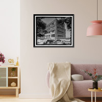 Historic Framed Print, Georgia Power Atlanta Division Building, 143 Alabama Street, Atlanta, Fulton County, GA - 3,  17-7/8" x 21-7/8"