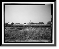 Historic Framed Print, Atlantic Coastline Railroad Freight Warehouse, 1 Ninth Street, Augusta, Richmond County, GA - 2,  17-7/8" x 21-7/8"