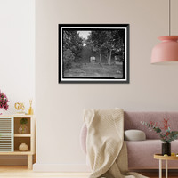Historic Framed Print, Atlantic Coastline Railroad Freight Warehouse, 1 Ninth Street, Augusta, Richmond County, GA - 3,  17-7/8" x 21-7/8"