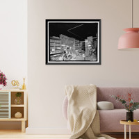 Historic Framed Print, Atlantic Coastline Railroad Freight Warehouse, 1 Ninth Street, Augusta, Richmond County, GA - 6,  17-7/8" x 21-7/8"