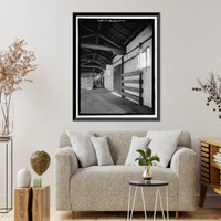 Historic Framed Print, Atlantic Coastline Railroad Freight Warehouse, 1 Ninth Street, Augusta, Richmond County, GA - 10,  17-7/8" x 21-7/8"