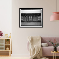 Historic Framed Print, Atlantic Coastline Railroad Freight Warehouse, 1 Ninth Street, Augusta, Richmond County, GA - 11,  17-7/8" x 21-7/8"