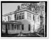 Historic Framed Print, Sallie Zetterower House, 331 South Main Street, Statesboro, Bulloch County, GA - 5,  17-7/8" x 21-7/8"