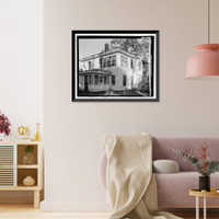 Historic Framed Print, Sallie Zetterower House, 331 South Main Street, Statesboro, Bulloch County, GA - 5,  17-7/8" x 21-7/8"