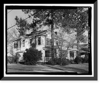 Historic Framed Print, Sallie Zetterower House, 331 South Main Street, Statesboro, Bulloch County, GA - 6,  17-7/8" x 21-7/8"