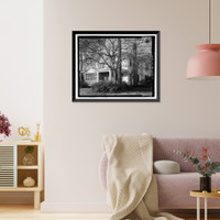 Historic Framed Print, Sallie Zetterower House, 331 South Main Street, Statesboro, Bulloch County, GA - 7,  17-7/8" x 21-7/8"