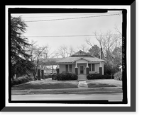 Historic Framed Print, Mamie R. Brinson House, 341 South Main Street, Statesboro, Bulloch County, GA,  17-7/8" x 21-7/8"