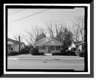 Historic Framed Print, Raleigh Brannen House, 339 South Main Street, Statesboro, Bulloch County, GA,  17-7/8" x 21-7/8"