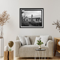 Historic Framed Print, Raleigh Brannen House, 339 South Main Street, Statesboro, Bulloch County, GA - 3,  17-7/8" x 21-7/8"