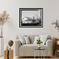 Historic Framed Print, Raleigh Brannen House, 339 South Main Street, Statesboro, Bulloch County, GA - 5,  17-7/8" x 21-7/8"