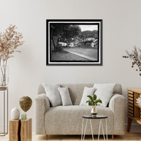 Historic Framed Print, U.S. Naval Base, Pearl Harbor, Housing Area 1, Bounded by Kamehameha Highway, Plantation Drive, South Avenue, Pearl City, Honolulu County, HI - 2,  17-7/8" x 21-7/8"