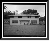 Historic Framed Print, U.S. Naval Base, Pearl Harbor, Housing Area 1, Two-Story Duplex Type, Bounded by Kamehameha Highway, Plantation Drive, South Avenue, Pearl City, Honolulu County, HI - 2,  17-7/8" x 21-7/8"