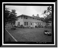 Historic Framed Print, U.S. Naval Base, Pearl Harbor, Housing Area 1, Two-Story Duplex Type, Bounded by Kamehameha Highway, Plantation Drive, South Avenue, Pearl City, Honolulu County, HI - 3,  17-7/8" x 21-7/8"