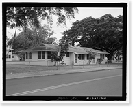 U.S. Naval Base, Pearl Harbor, Housing Area 1, Single Story Duplex Type, Bounded by Kamehameha Highway, Plantation Drive, South Avenue, Pearl City, Honolulu County, HI, Antique Poster