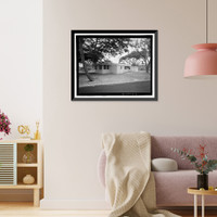 Historic Framed Print, U.S. Naval Base, Pearl Harbor, Housing Area 1, Single Story Duplex Type, Bounded by Kamehameha Highway, Plantation Drive, South Avenue, Pearl City, Honolulu County, HI - 3,  17-7/8" x 21-7/8"