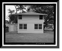 Historic Framed Print, U.S. Naval Base, Pearl Harbor, Housing Area 1, Fourplex Type, Bounded by Kamehameha Highway, Plantation Drive, South Avenue, Pearl City, Honolulu County, HI - 3,  17-7/8" x 21-7/8"