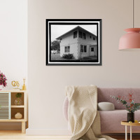 Historic Framed Print, U.S. Naval Base, Pearl Harbor, Housing Area 1, Fourplex Type, Bounded by Kamehameha Highway, Plantation Drive, South Avenue, Pearl City, Honolulu County, HI - 6,  17-7/8" x 21-7/8"