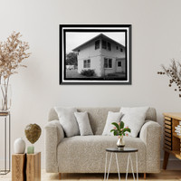 Historic Framed Print, U.S. Naval Base, Pearl Harbor, Housing Area 1, Fourplex Type, Bounded by Kamehameha Highway, Plantation Drive, South Avenue, Pearl City, Honolulu County, HI - 6,  17-7/8" x 21-7/8"