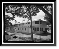 Historic Framed Print, U.S. Naval Base, Pearl Harbor, Housing Area 1, Sixplex Type, Bounded by Kamehameha Highway, Plantation Drive, South Avenue, Pearl City, Honolulu County, HI - 2,  17-7/8" x 21-7/8"