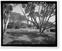 Historic Framed Print, U.S. Naval Base, Pearl Harbor, Naval Housing Area Makalapa, Northeast of Kamehameha Highway & Radford Drive intersection, Pearl City, Honolulu County, HI - 4,  17-7/8" x 21-7/8"