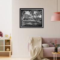 Historic Framed Print, U.S. Naval Base, Pearl Harbor, Naval Housing Area Makalapa, Northeast of Kamehameha Highway & Radford Drive intersection, Pearl City, Honolulu County, HI - 4,  17-7/8" x 21-7/8"