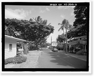Historic Framed Print, U.S. Naval Base, Pearl Harbor, Naval Housing Area Makalapa, Northeast of Kamehameha Highway & Radford Drive intersection, Pearl City, Honolulu County, HI - 5,  17-7/8" x 21-7/8"