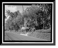 Historic Framed Print, U.S. Naval Base, Pearl Harbor, Naval Housing Area Makalapa, Senior Officers' Quarters Type A, 37 Makalapa Drive, Pearl City, Honolulu County, HI,  17-7/8" x 21-7/8"