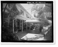 Historic Framed Print, U.S. Naval Base, Pearl Harbor, Naval Housing Area Makalapa, Senior Officers' Quarters Type A, 37 Makalapa Drive, Pearl City, Honolulu County, HI - 2,  17-7/8" x 21-7/8"