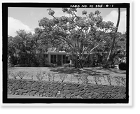 U.S. Naval Base, Pearl Harbor, Naval Housing Area Makalapa, Senior Officers' Quarters Type B, 23 Makalapa Drive, Pearl City, Honolulu County, HI, Antique Poster